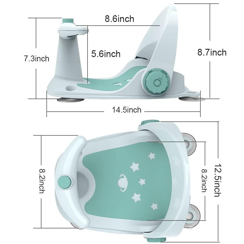 Morefeel Baby Bath Seat,Baby Bathtub Seat for Sit-up,Baby Shower