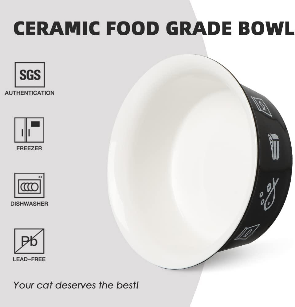 SWEEJAR Gradient Dog Bowl, Ceramic Dog Food Dish for Large Dogs