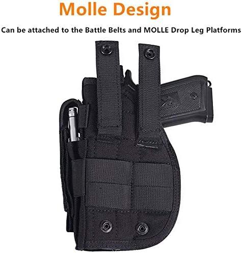 ACEXIER Tactical Drop Leg Holster with Magazine Pouch Military