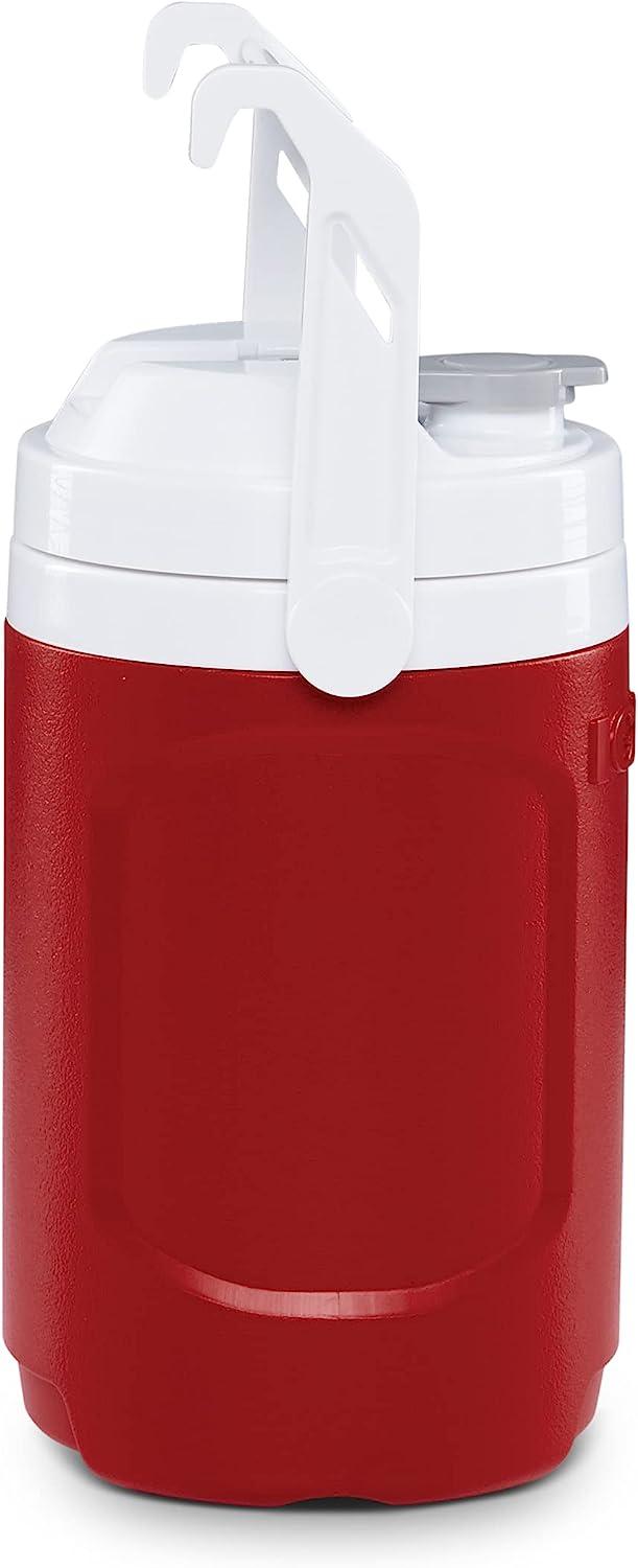 Igloo 2- Gallon Sport Beverage Jug with Hooks- Red 