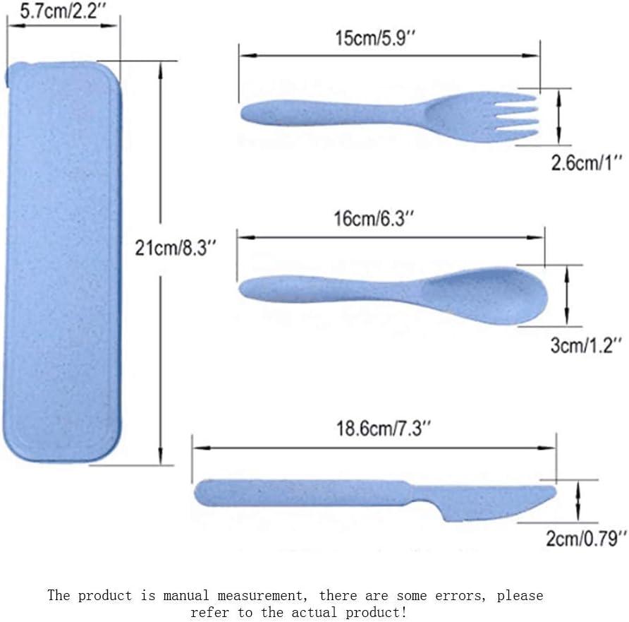 Portable Removable Cutlery Set,Reusable Eco-Friendly Utensils including  Biodegradable Chopsticks Spoon