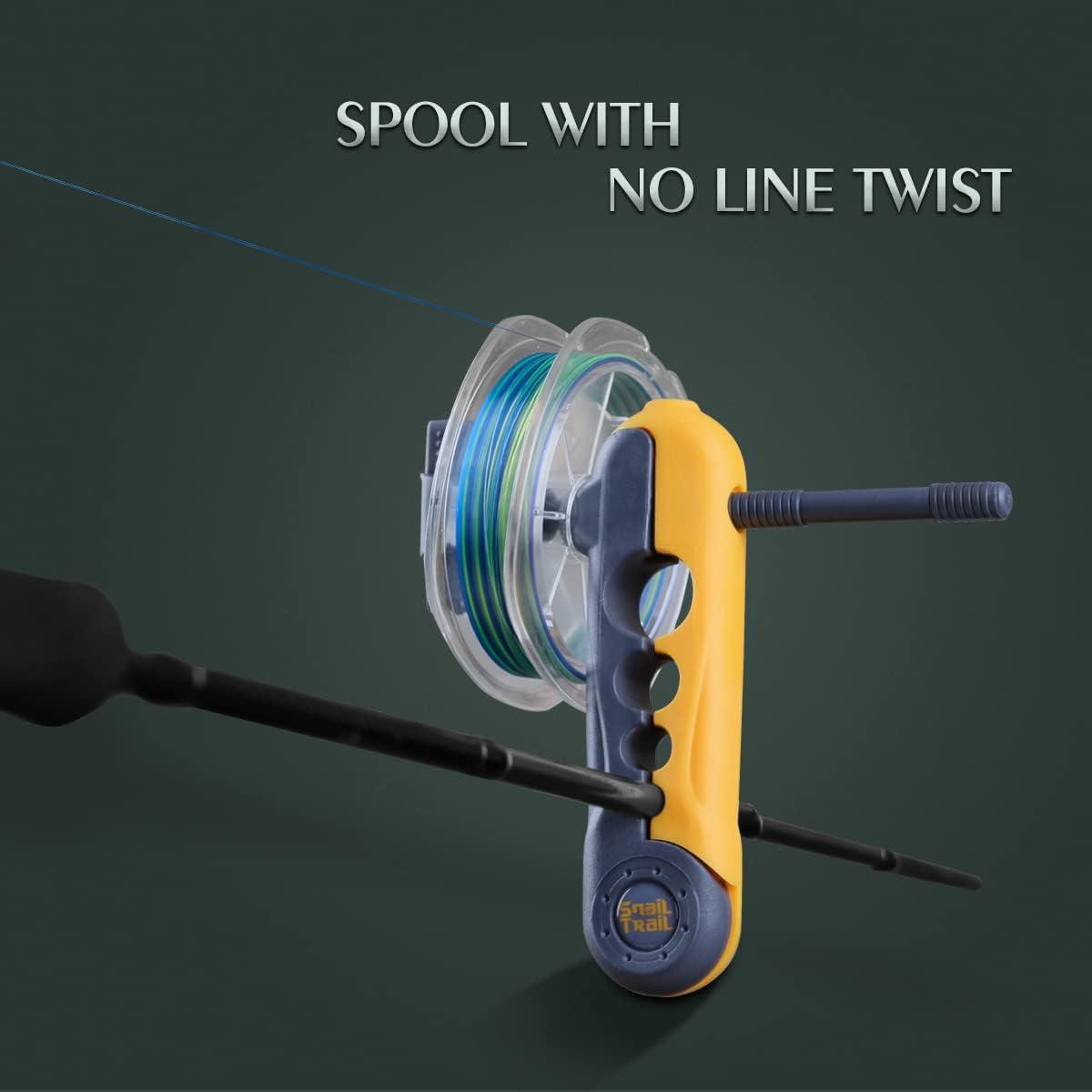 SNAIL TRAIL 3-in-1 Fishing Combo Kit, Electric Line Stripper & Hook  Sharpener with Portable Spooler. Automatic Fish Wire Remover, Spinning & Baitcaster  Reel Winder, Rod Spooling Machine, Gifts for Men