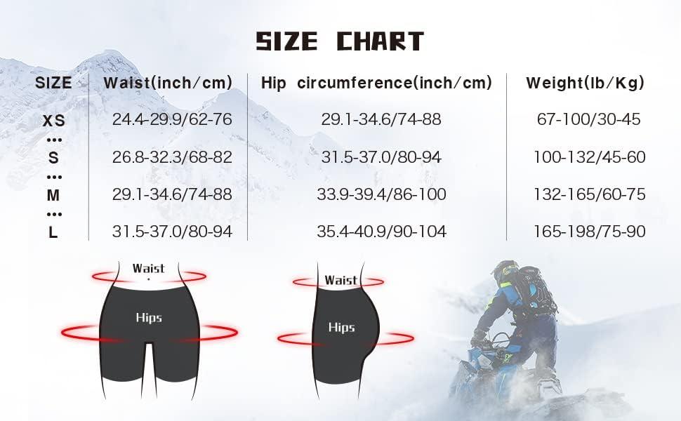 SHINYPRO Protective Padded Shorts for Snowboard and Skate,Overall 3D  Protection,Butt and Tailbone Heavy Duty Protection Medium
