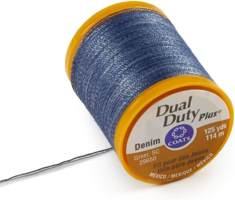 Denim Blue - Dual Duty Plus Denim Thread 125yd - Coats