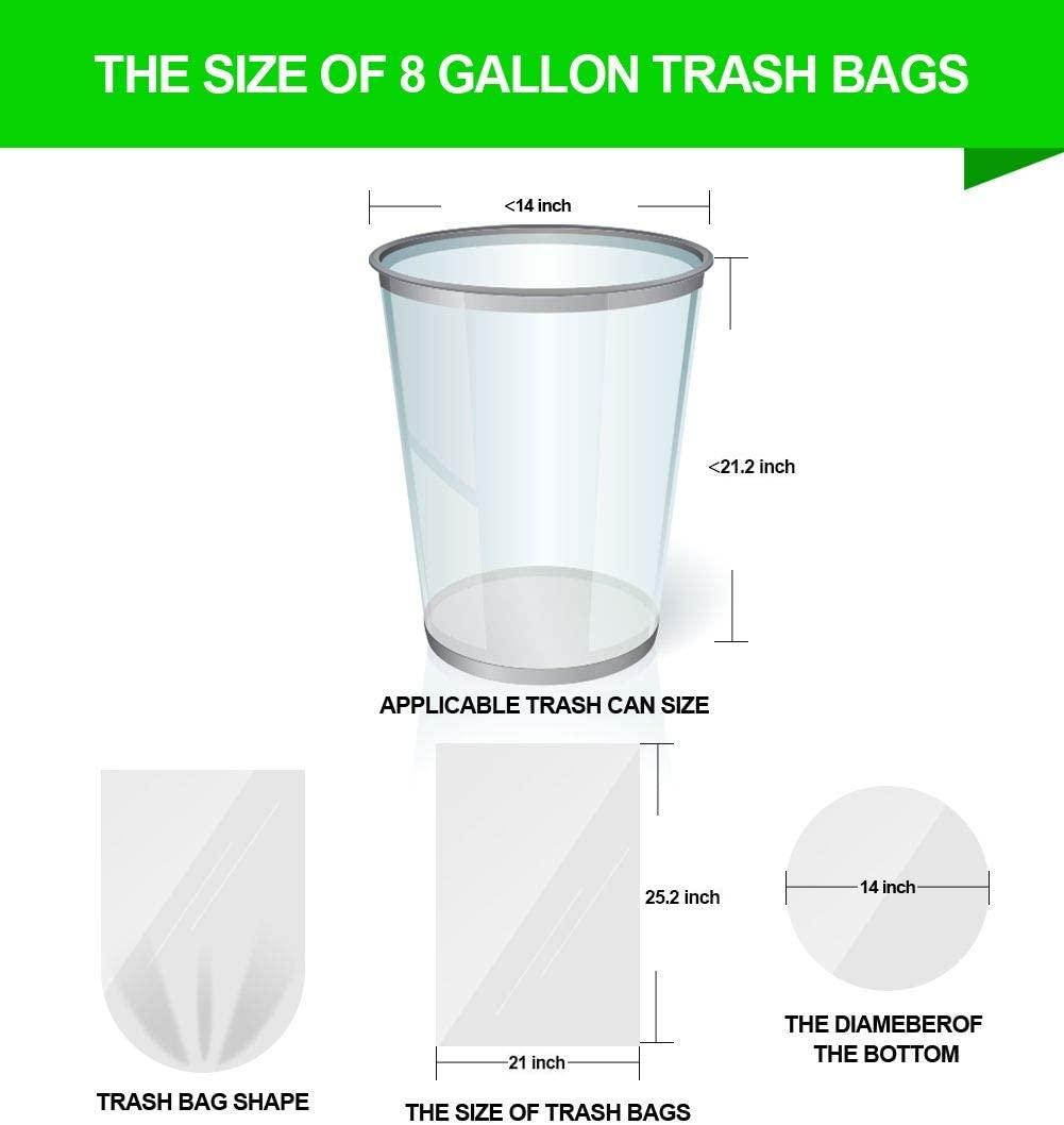 Small Trash Bag, 2.6 Gallon Garbage Bags FORID Bathroom Trash can