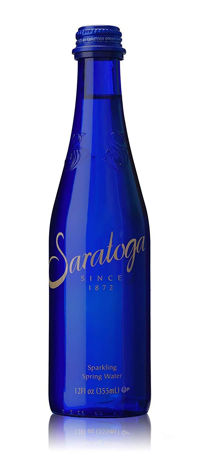 Saratoga® Sparkling Spring Water 12 Fl Oz Glass Bottle (24 Pack)