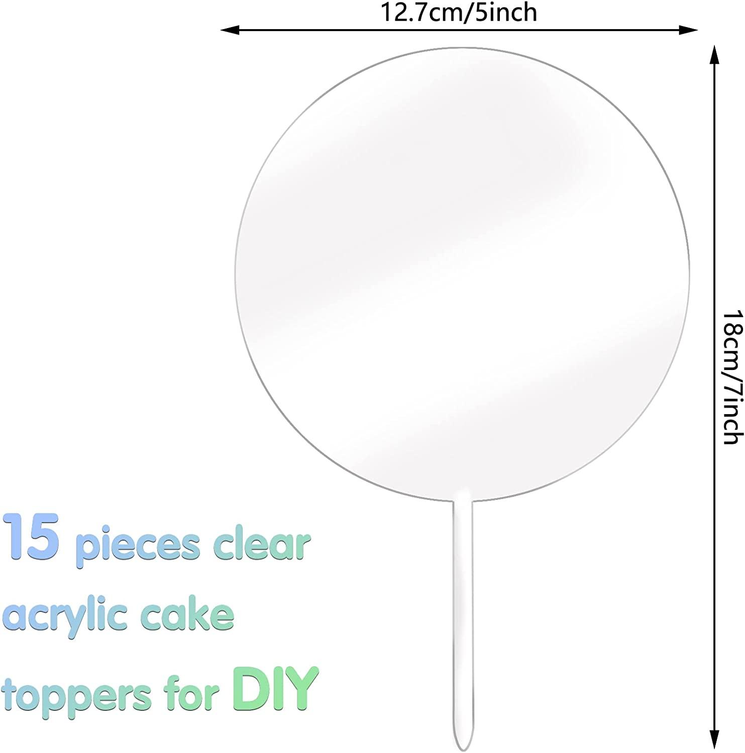 Circle Tumbler Topper Acrylic Blank