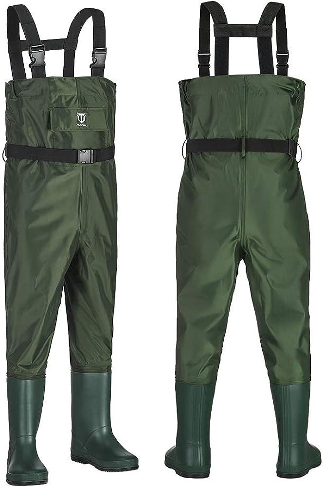 Chest Waders for Kids, Waterproof Youth Waders with Boot, Nylon