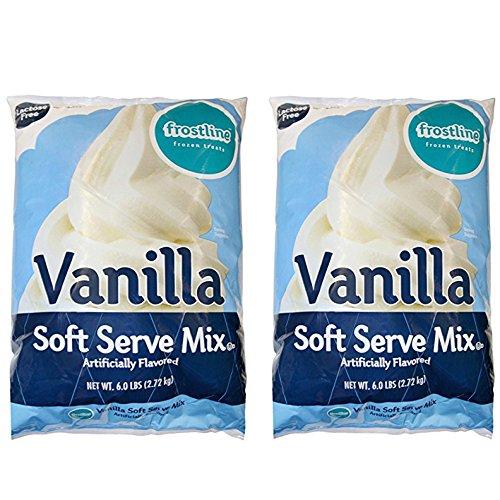 Frostline Vanilla Soft Serve Ice Cream Mix Large 6 Pound Bag 2 Bags 