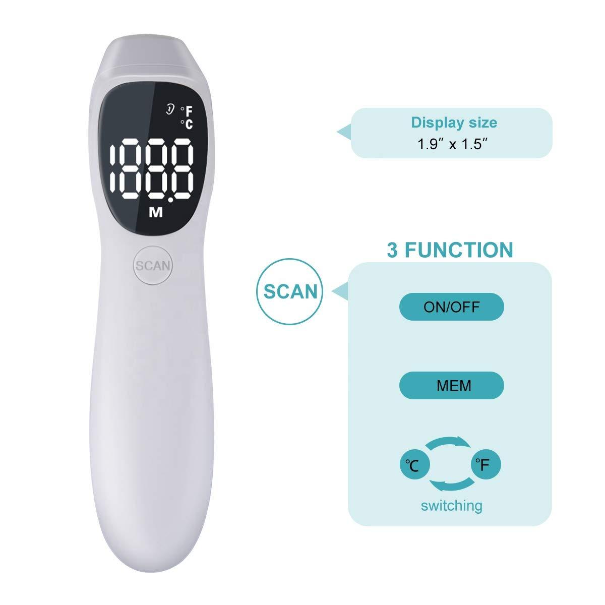 Digital Dog Thermometer - Pet Thermometer for Dogs, 10-Second Result Cat  Thermometer, Dog Thermometers with 3-Site Measurement, Animal Thermometer