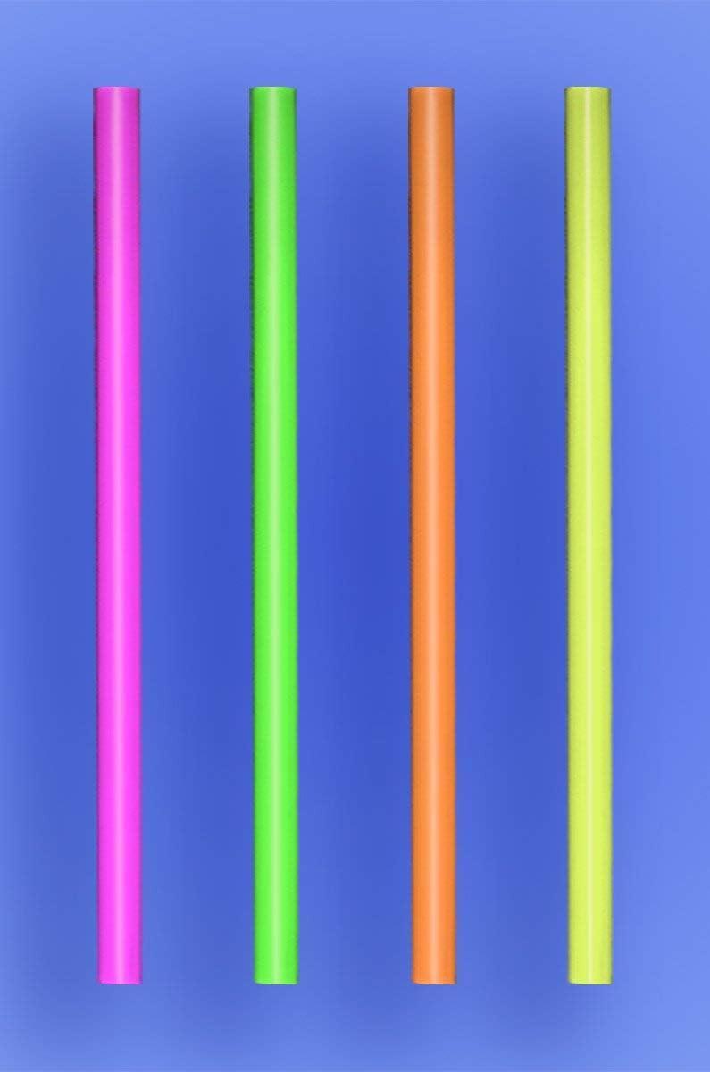 GIANT STRAW 10.25 - NEON - 30/150 (4,500/case) - Wow Plastics, Inc.