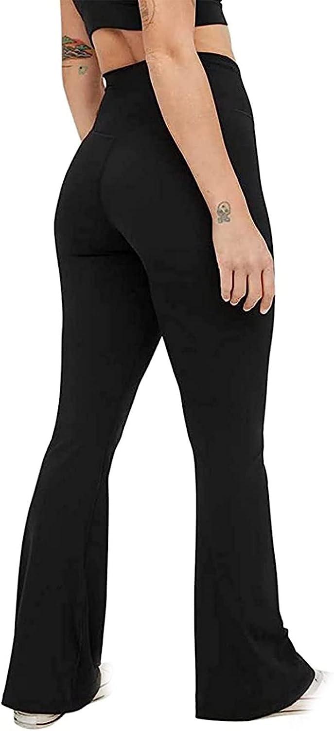 High Waist Tummy Control Bootcut Grey Yoga Pants Flare For Women