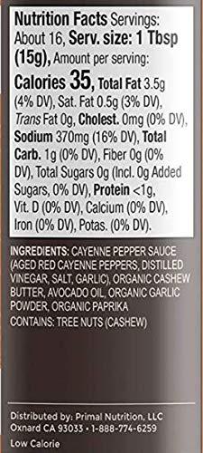 Pack of 2Free Measuring Spoon Primal Kitchen Buffalo Sauce, No Dairy, Whole  30 Approved, Keto & Paleo Certified - Family Size 16.5 Ounce