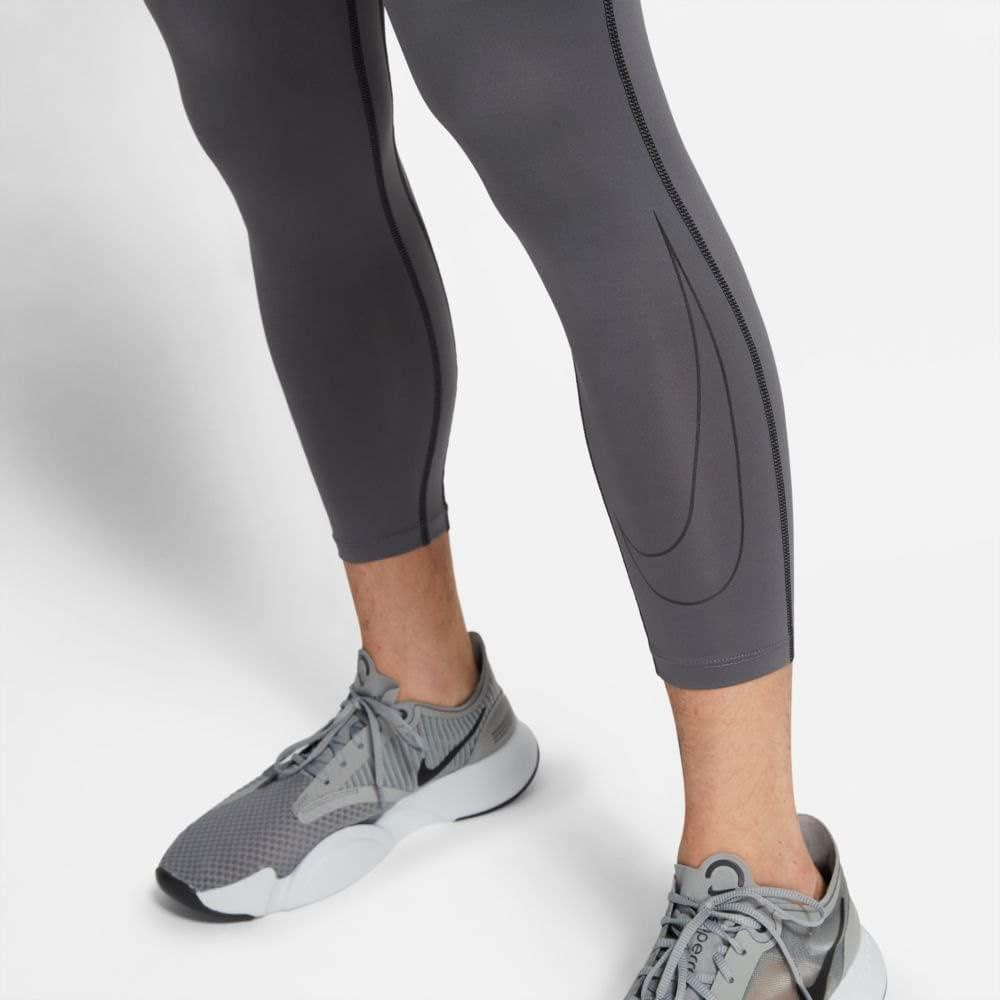 Nike Men's Pro Dri-Fit 3/4 Length Training Tights Large Gray