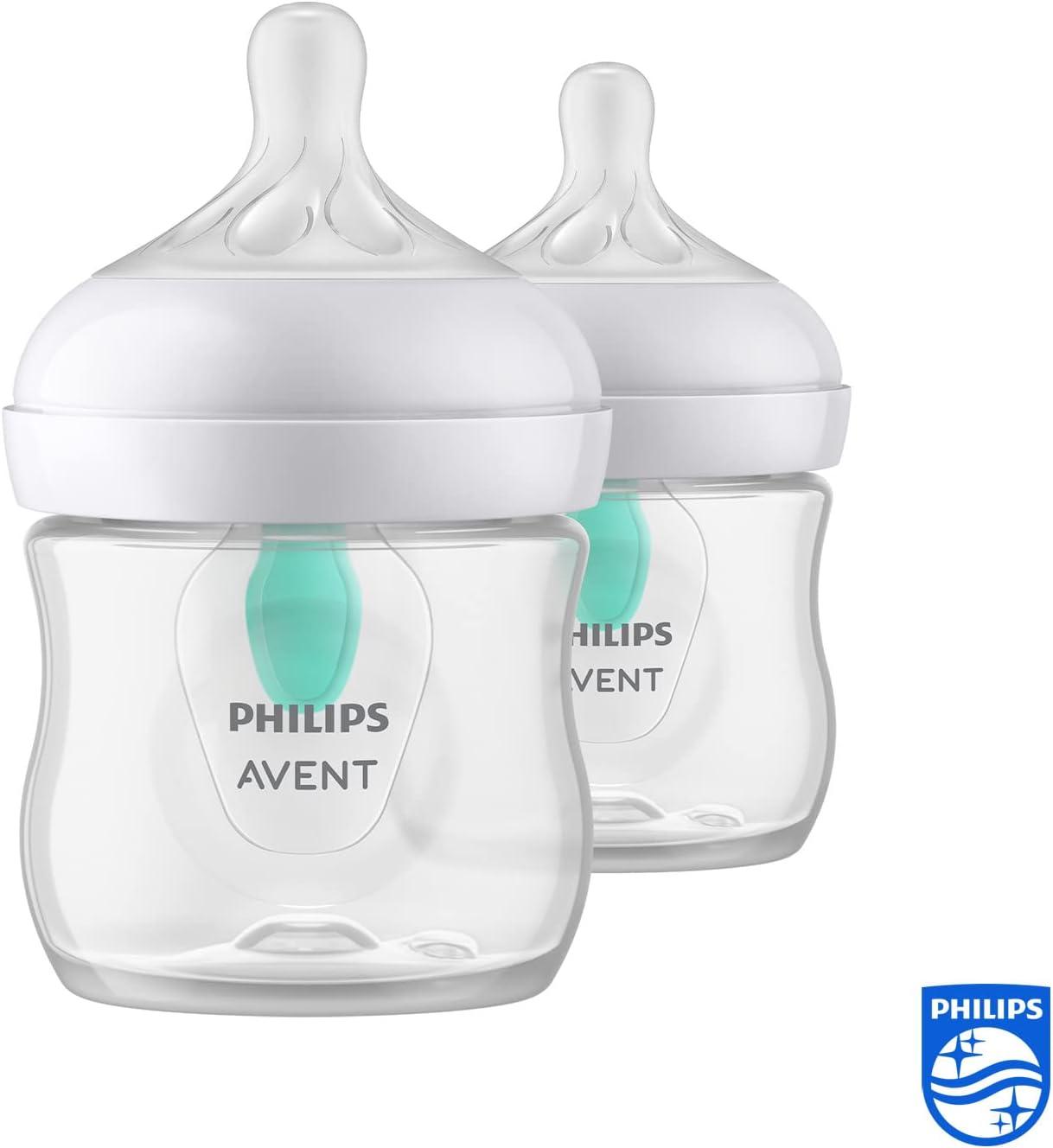 Philips Avent Natural Response Baby Bottle Nipple Flow 1 0m x2