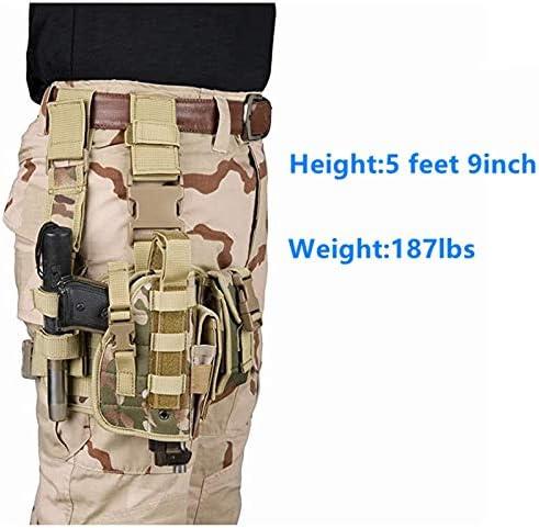 US Tactical Drop Leg Holster Adjustable Right Hand Thigh Pistol