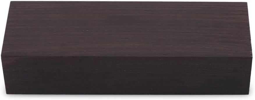 Vbestlife 12X4X2.5Cm Black Ebony Wood, Black Ebony Lumber Original Wood  Timber, Lumber Blank DIY Material for Music Instruments Tools Wood Turning