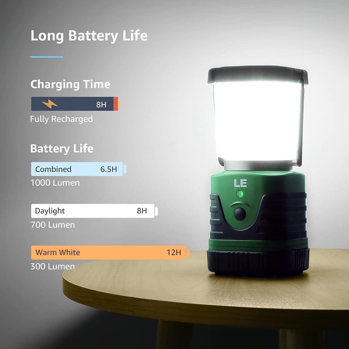  Lepro LED Camping Lantern Rechargeable or Battery