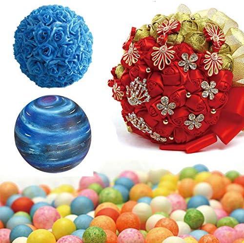 Crafare 4 inch Craft Styrofoam Balls White Smooth Foam Ball for Spring Holiday Class Crafts Making and School Projects 8pc