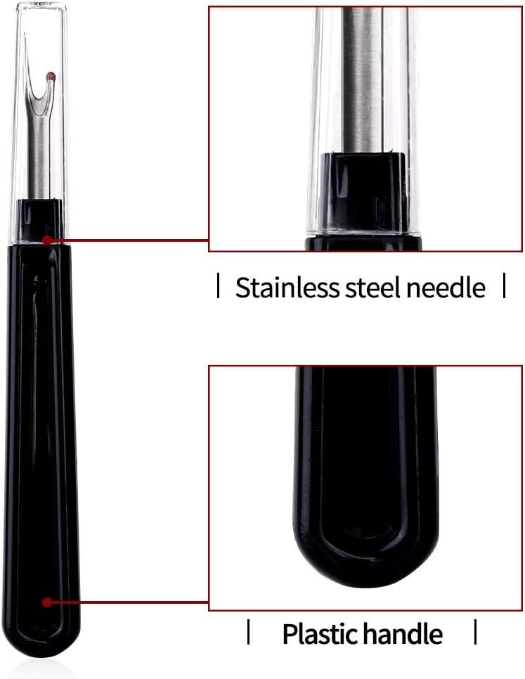 1/4Pcs Steel Thread Cutter Wooden Plastic Handle Seam Ripper Stitch Removal  Knife Needle Art Sewing