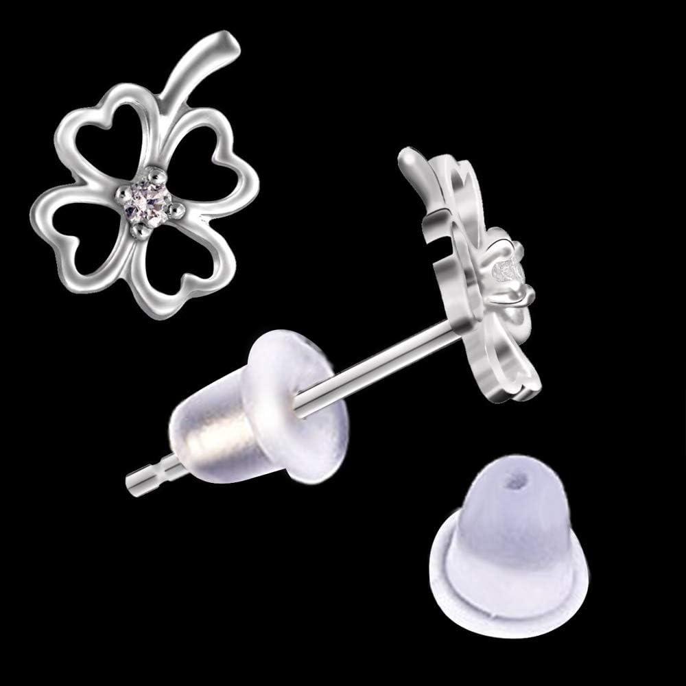 Earring Backs 10 Styles Earring Accessories Safety Bullet Earring Clutch  Hypoallergenic 1040 Pieces (10 Styles)
