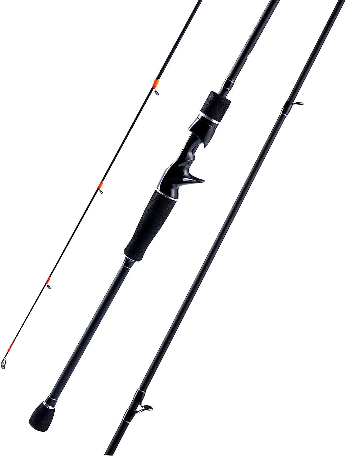 Goture Fishing Rod Carbon Fiber Casting&Spinning Rod with 2-Tip M and ML  Travel Fishing Rod Portable Bass Fishing Pole, Freshwater or Saltwater
