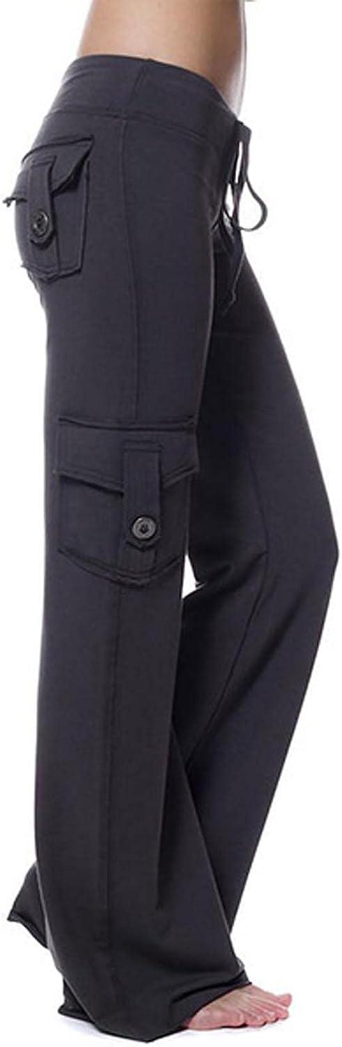 Parachute Pants for Women Drawstring Baggy Cargo Pants Y2K Vintage Trouser  Low Rised Hip Hop Jogger Sweatpants Large 05-black