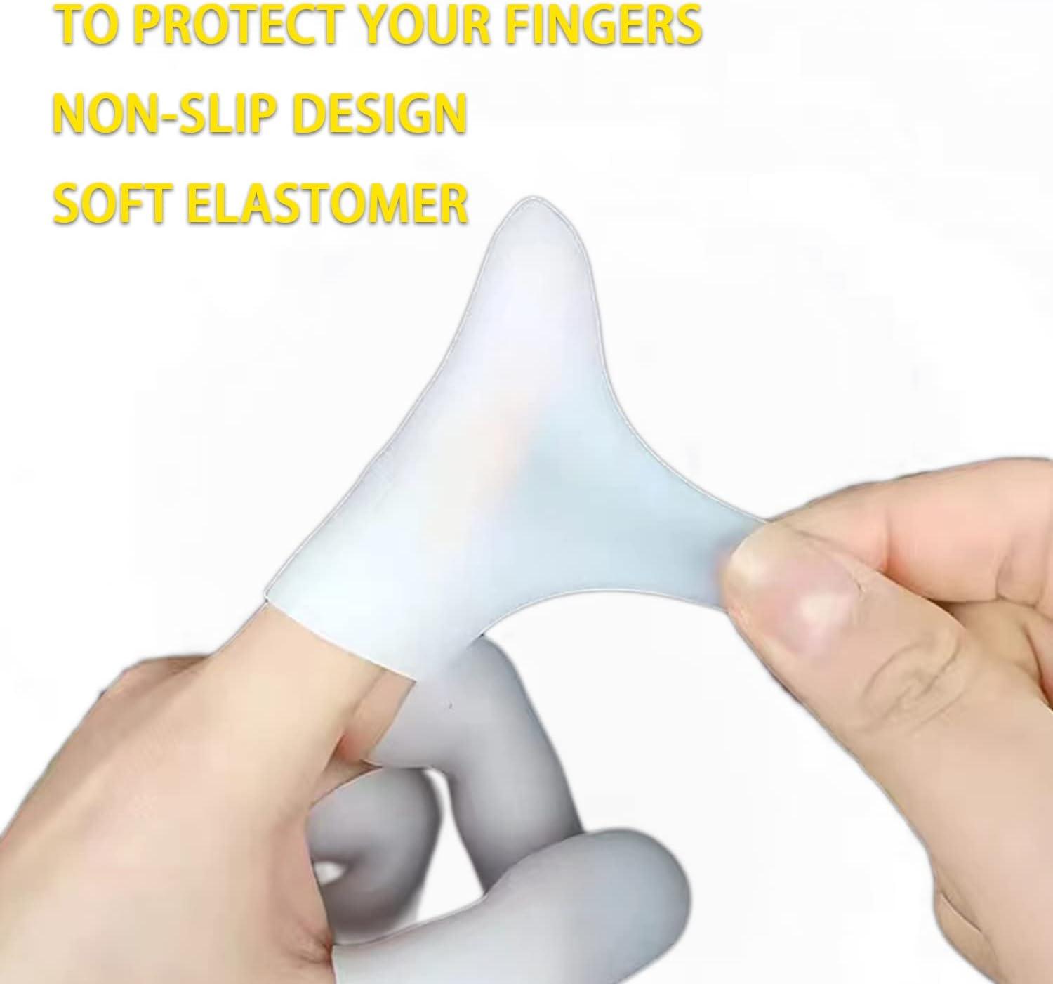 20 Pieces Gel Finger Cover, Silicone Finger Cots, Finger Protector for  Women and Men, Great for Trigger Finger, Finger Cracking, Finger Arthritis