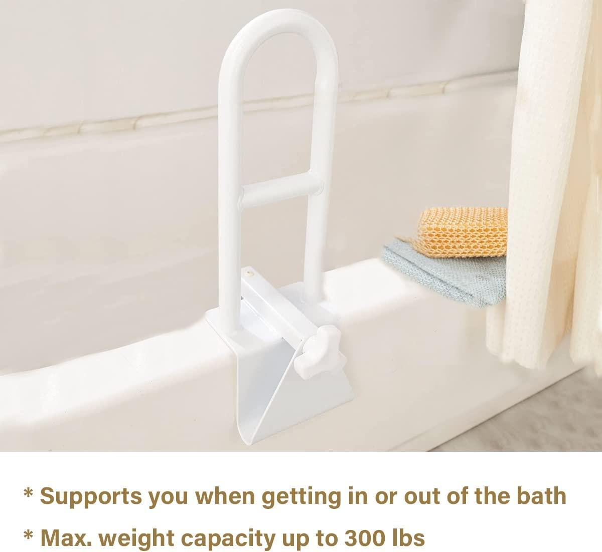 Easy Grip Bi Level Tub Grab Bar :: adjustable grab bar