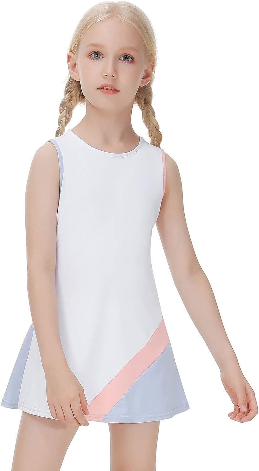 JACK SMITH Youth Girls Tennis Dresses Golf Sleeveless Outfit