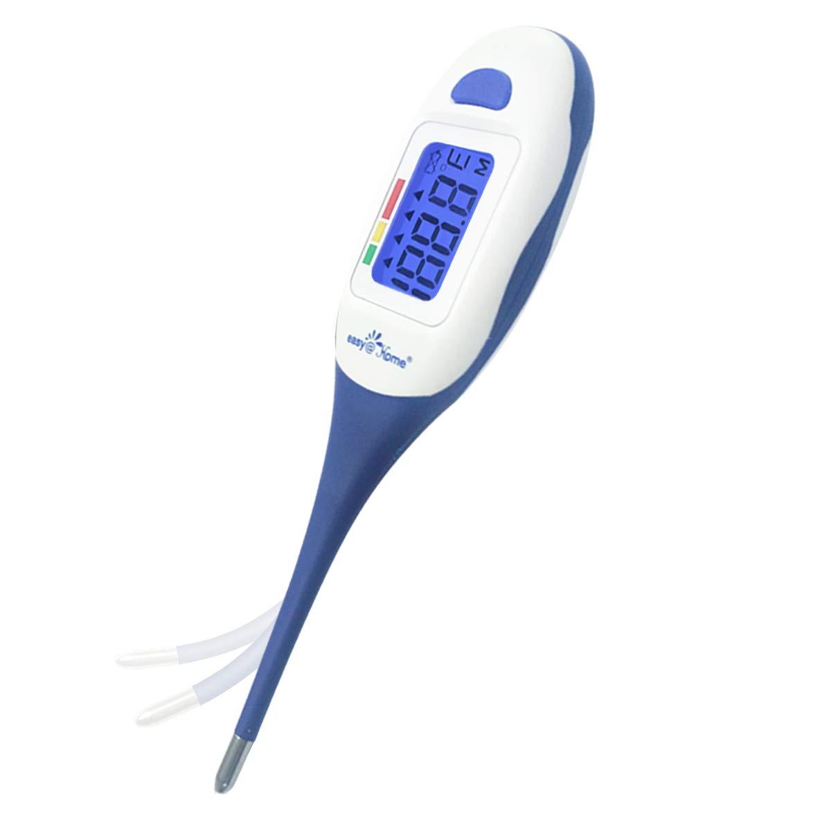 Easy@Home Digital Oral Thermometer for Kid, Baby, and Adult, Oral, Rec