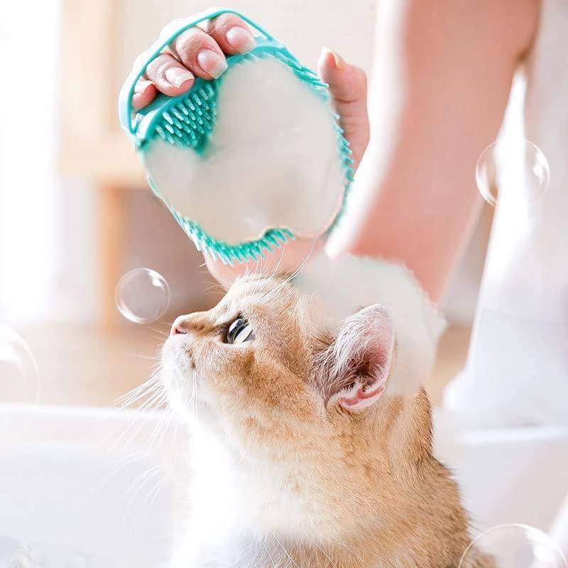 $4/mo - Finance Dog Scrubber for Bath, Dog Bath Brush Scrubber Silicone Dog  Grooming Brush with Soap Dispenser Massage Pet Bath Brush for Short Long  Haired Dogs and Cats Washing