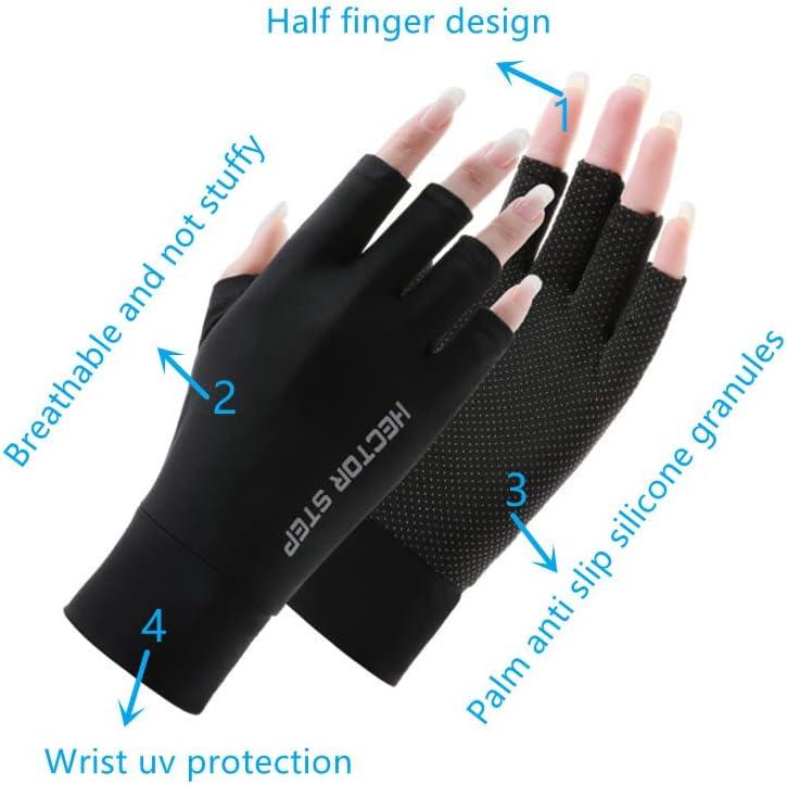 Upf 50+ Fingerless Sun Gloves For Uv Protection Hand Cover, For Women  Fishing, Driving, Cycling, Hiking