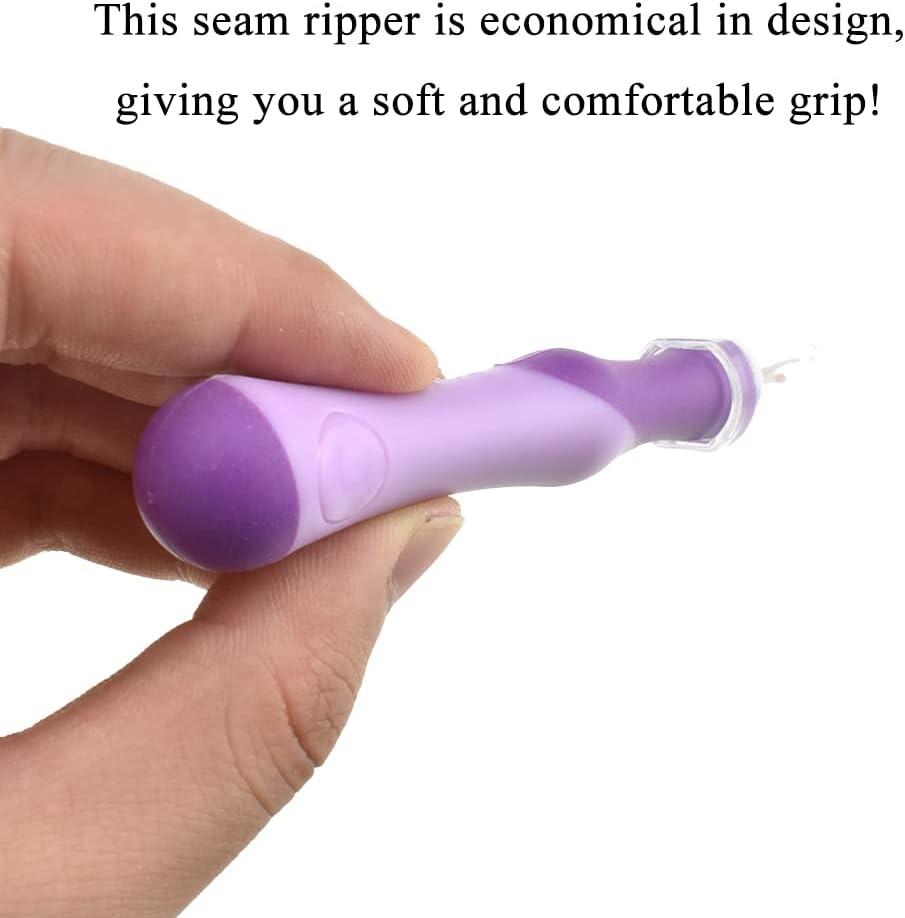 Thread Remover, Purple Green Ergonomic Handle Stainless Steel Sturdy Sewing  Seam Rippers For Thread ANGGREK Seam Rippers for Sewing