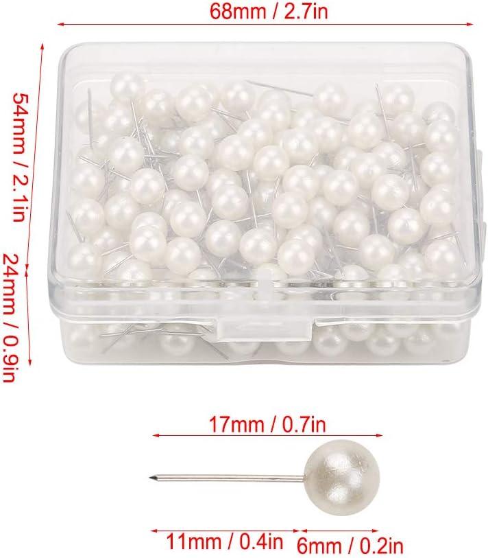 Map Tacks White (Matte) by Conquest Maps 1/4 Round Matte Head: 50 Pins Per  Box. Clean White Color, Wedding Push pins, Travel Map Push Pins, Large