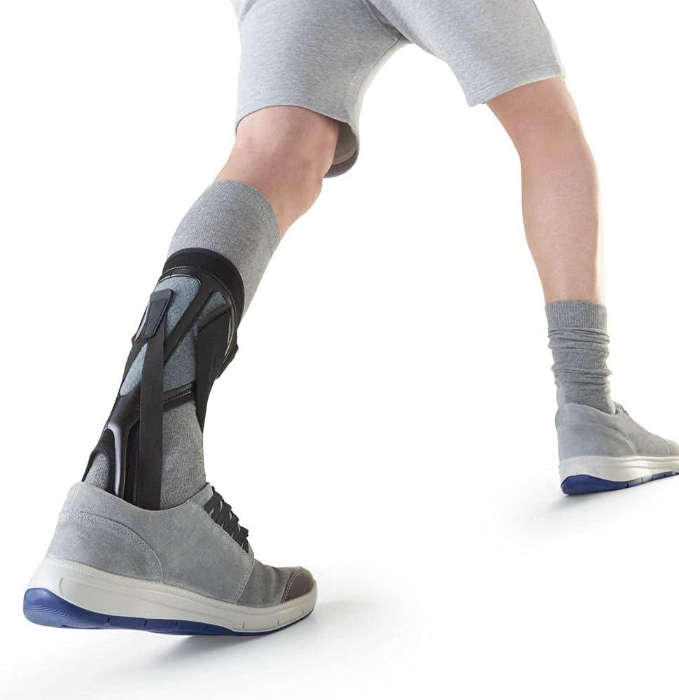 PUSH ortho Ankle Foot Orthosis for Comfortable Support. Can be Worn with  Shoes. Comfortable and Flexible AFO Brace for Drop Foot (Peroneal Palsy)  Stroke Multiple Sclerosis. (Left Size 2)