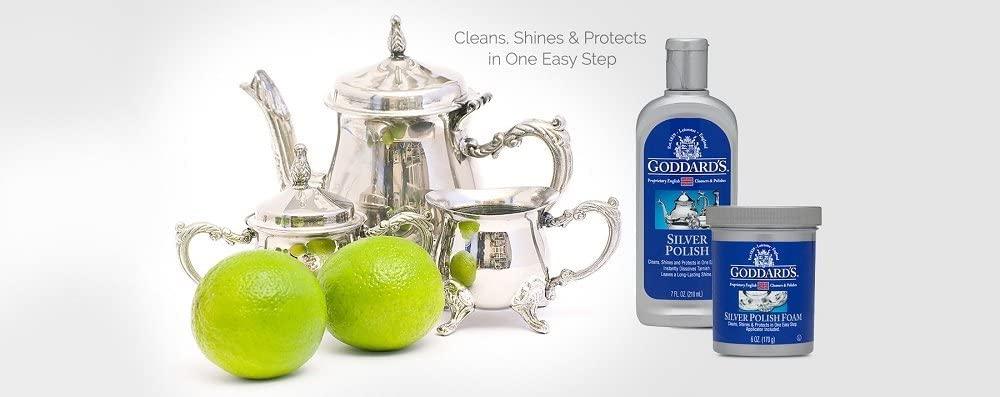 Goddards Silver Jewellery Polish Cloth Cleaner Cleans Long Term Protects  Shine