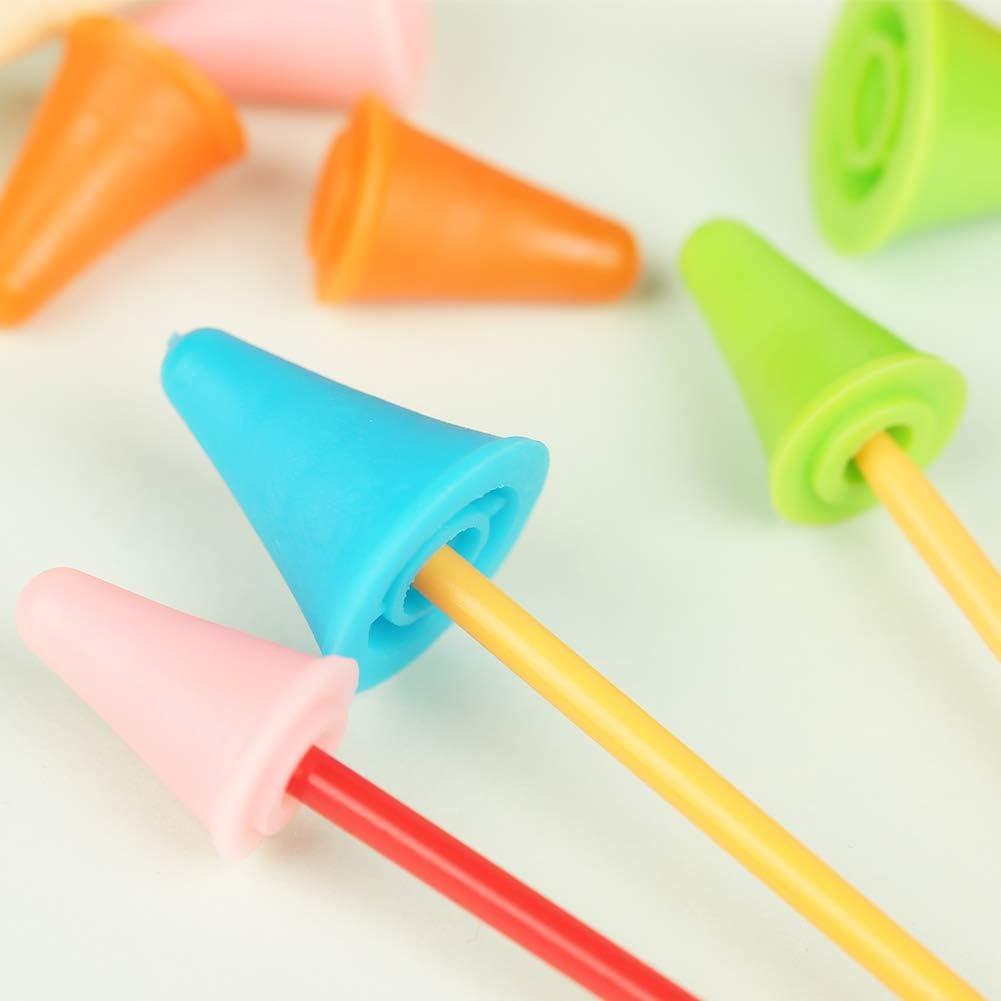 Jnenery 30 PCS Multi-Colored Knitting Needles Point Protectors/Stoppers  with Plastic Box, 2 Sizes(20 PCS Small+ 10 PCS Big Knitting Need