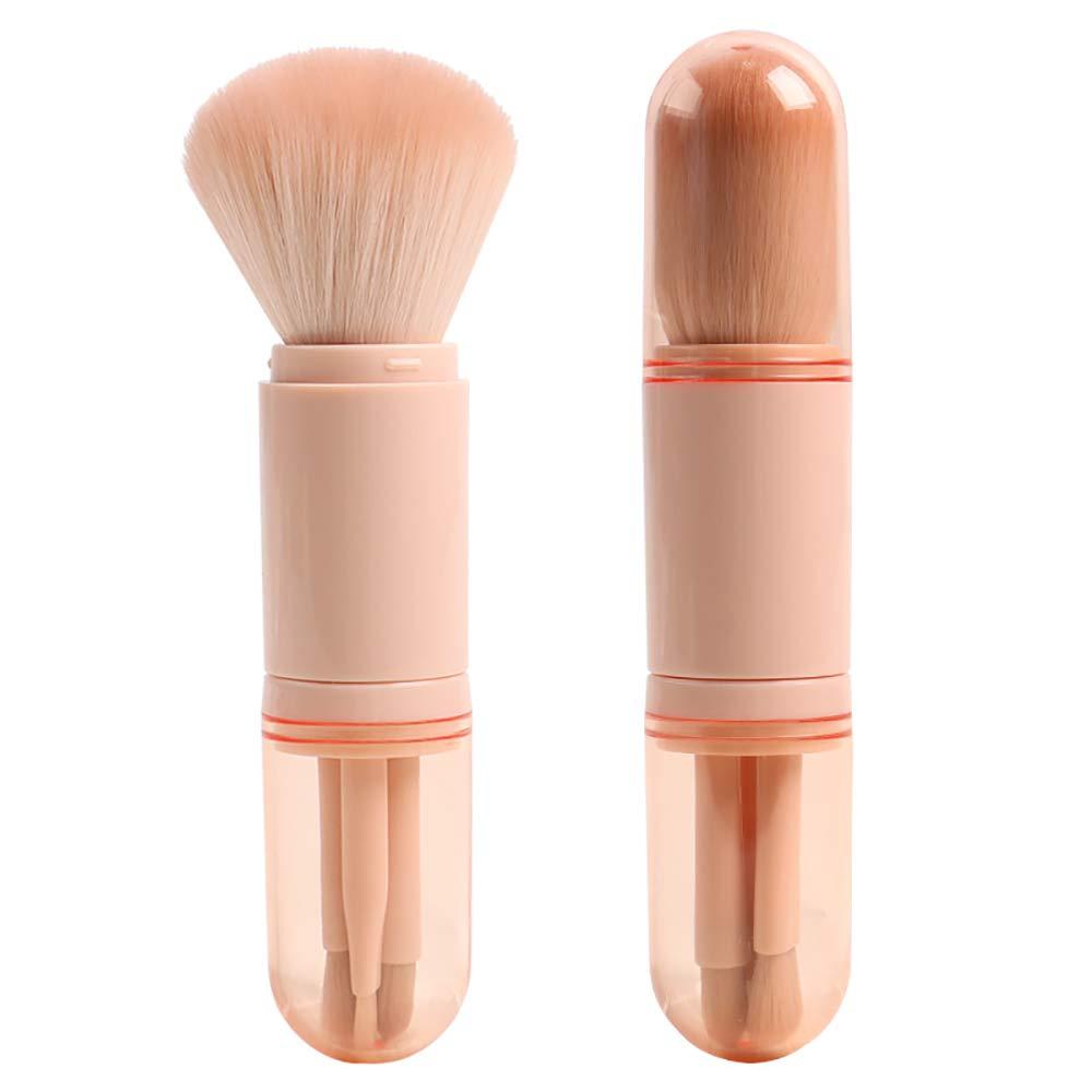 4 In 1 Portable Mini Makeup Brush Set Kawaii Makeup Tools Beauty Cute  Maquillaje Blush Pincel