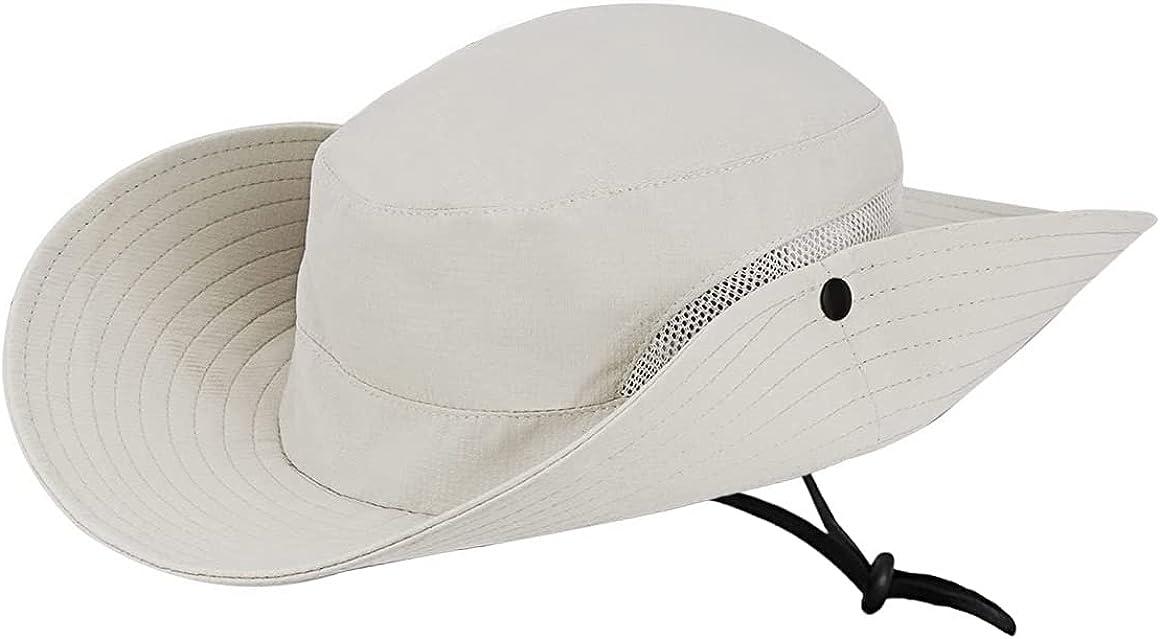YuamMei Womens Sun Hat UPF 50 Wide Brim Bucket Hat UV Protection Summer  Beach Sunhat Packable Outdoor Hiking Gardening Hat Beige