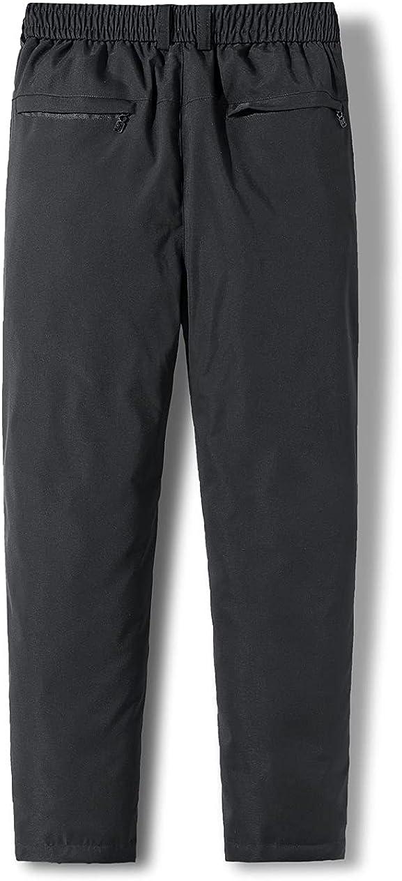 Men's Outdoor Winter Trousers Black Puffer Pants Warm Sport Hiking Pants XL  | eBay