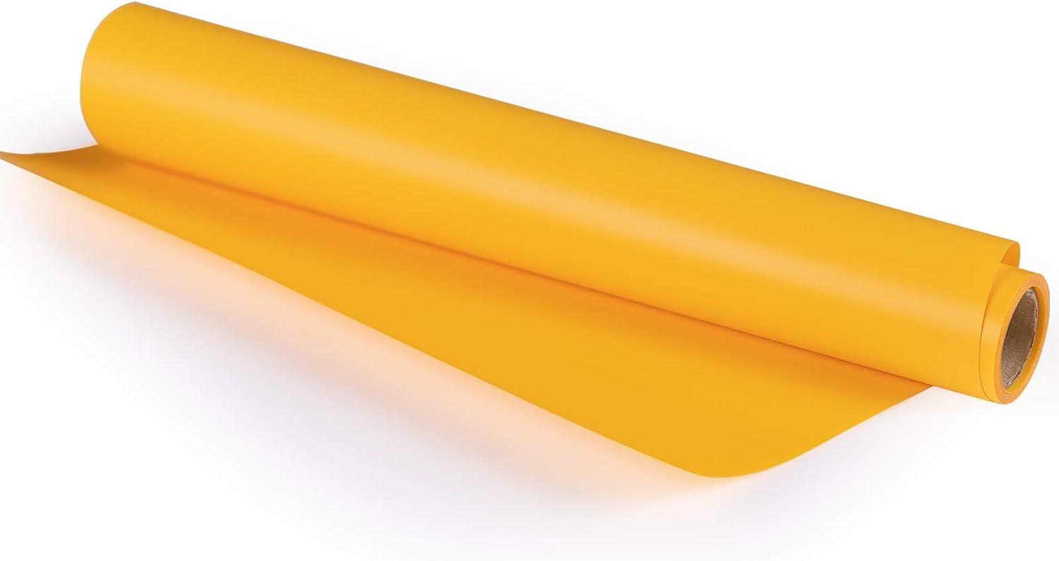VAST WANT Yellow HTV Vinyl Roll-12 X 30ft Yellow Iron on Vinyl for Cricut  & Other Cutting Machines, Heat Transfer Vinyl for Shirts - Easy to Cut