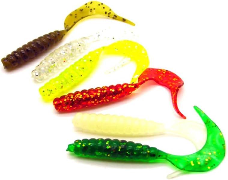 Hengjia 5pcs Topwater Floating Frog Lures Kit for Bass Perch Snakehead Fishing Artificial Soft Plastic Bait Fishing Lures and Baits 5cm