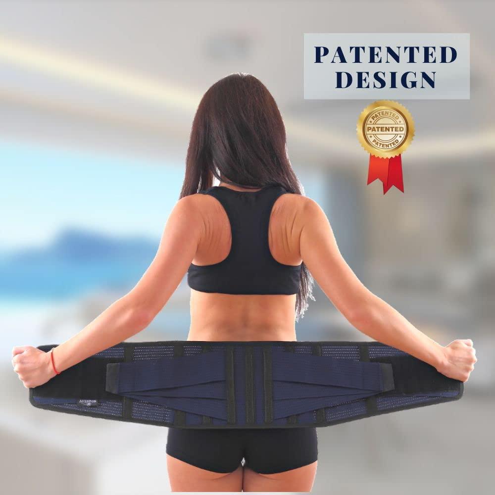 AVESTON Back Support Lower Back Brace for Back Pain Relief - Thin  Breathable Rigid 6 ribs Adjustable Lumbar Support Belt Men/Women Keeps Your  Spine Straight, Surgery, Fracture - XLarge 46-52 Belly 