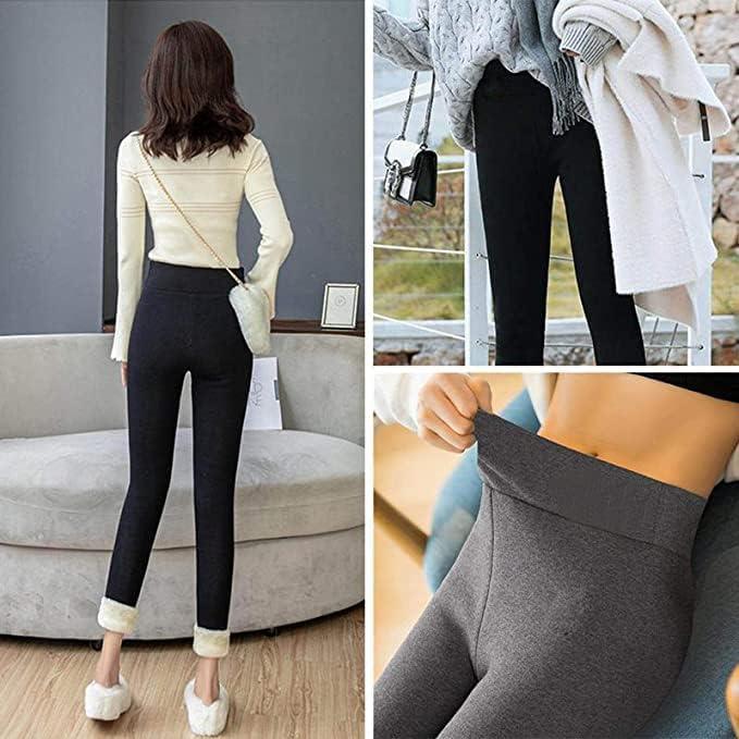 1/ 2 Pair Pants Women Winter Fleece Lined Thermal Stretchy Leggings Thick  Warm