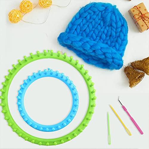 LOVEINUSA 13PCS Knitting Loom and Pompom Maker Set Rectangle Knitting Looms  Pompom Maker with Yarn Skeins Acrylic Knitting Crochet Supplies for  Beginners Hat Scarf Shawl Sweater Sock