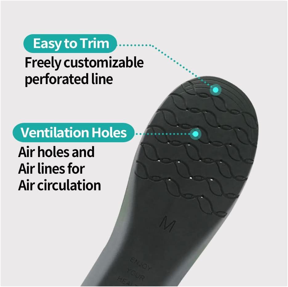 FOLAX Soft Gel Cushion Insoles Walk&Hiking (Large)-Shock-Absorbing Gel  Arch-Support Orthotics Inserts Air Memory Foam