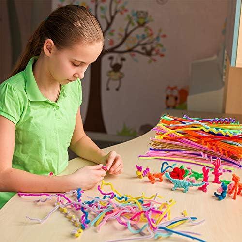 100 Pcs 6 mm x12 Inch Assorted Bright Colors Pipe Cleaners