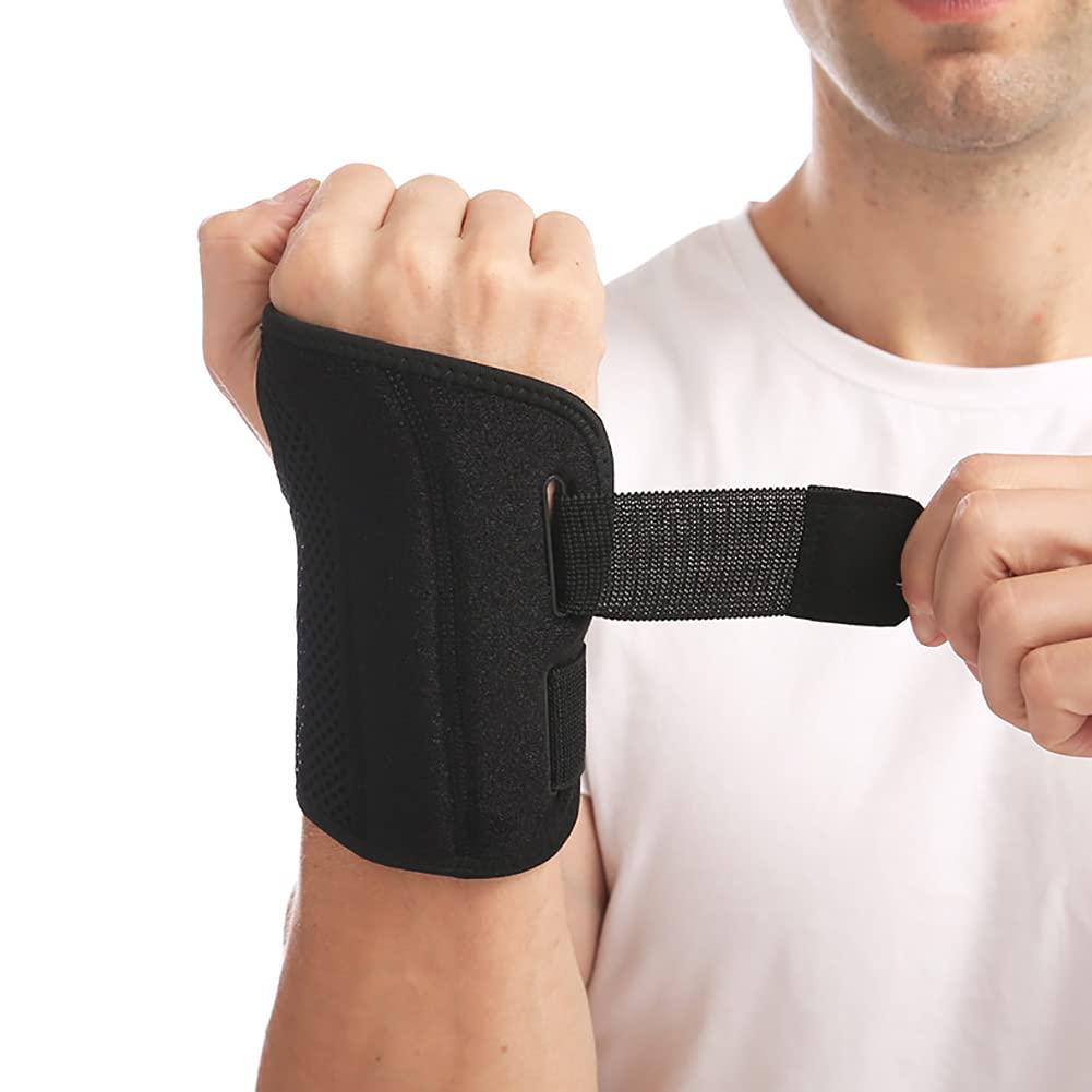 Wrist Brace Carpal Tunnel Right Left Hand Night Wrist Sleep Supports  Splints Arm Stabilizer With Compression Sleeve Adjustable Straps,for  Tendonitis
