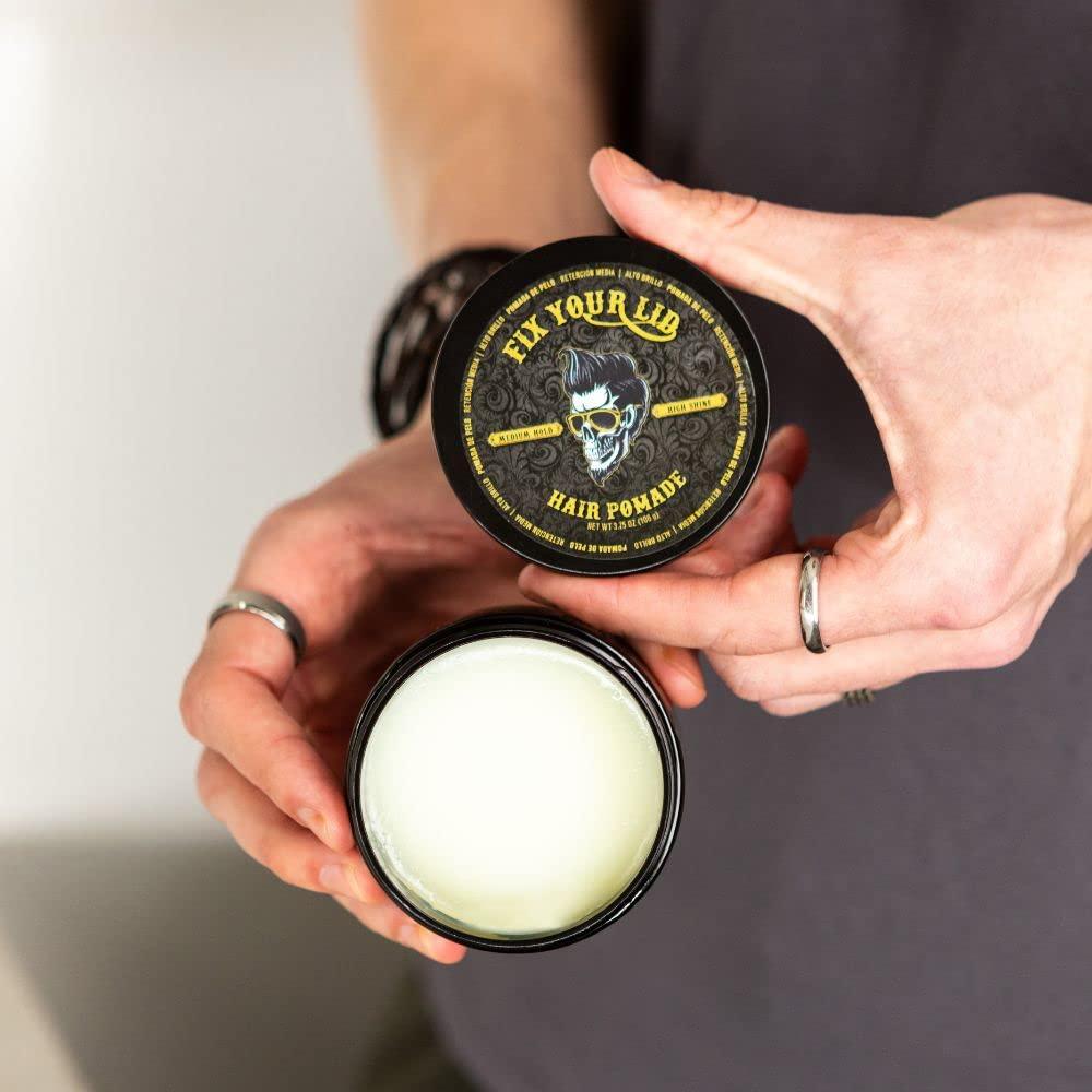 Fix Your Lid Hair Pomade for Men 3.75 oz Water Based Medium Hold